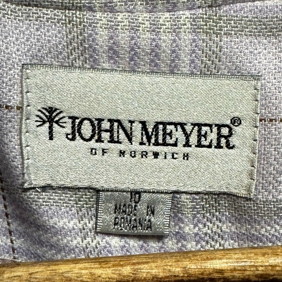 NWT John Meyer of Norwich Purple Plaid Blazer - Picture 6 of 8